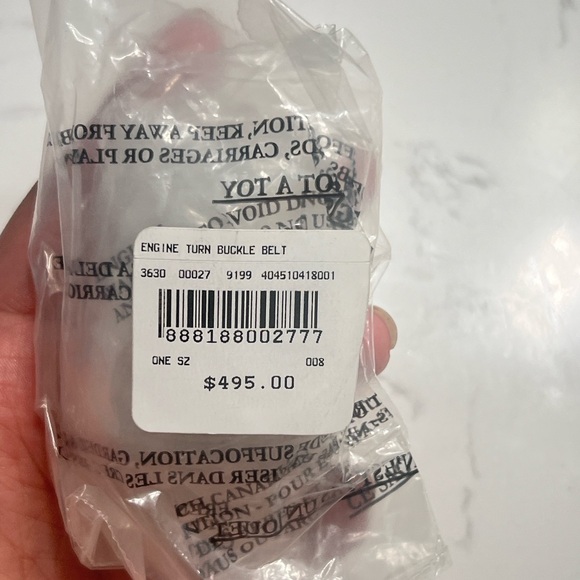 Ralph Lauren Silver Engine-Turned Belt Buckle - Picture 4 of 4